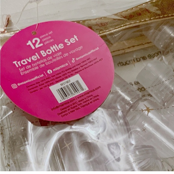 NWT Miamica TSA compliant travel set - Picture 4 of 4